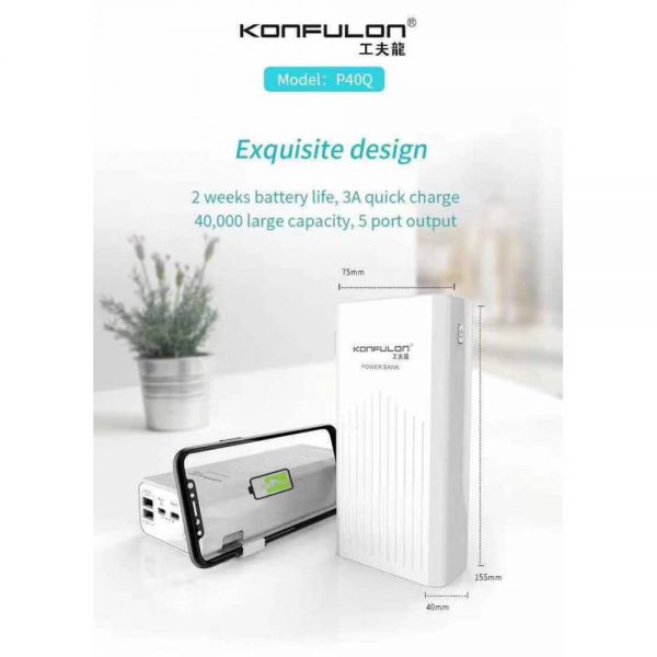 پاوربانک کانفلون 40000 مدل P40Q - Image 3