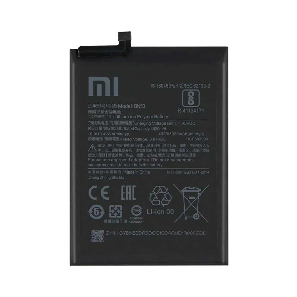 باتری اصلی شیائومی Redmi Note 9 Pro 5G