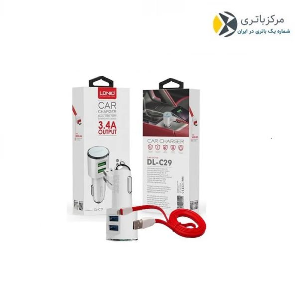شارژر فندکی Ldnio مدل DL-C29 فست شارژر - Image 3