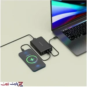 هاب شارژر رومیزی پاورلوژی فست 75 وات خروجی