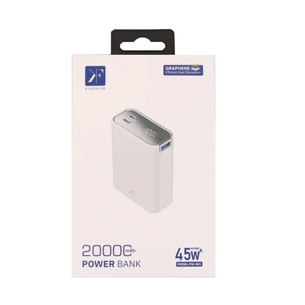 پاوربانک کی اف سنیور 20000 مدل PW-501 خروجی 45 وات - Image 2
