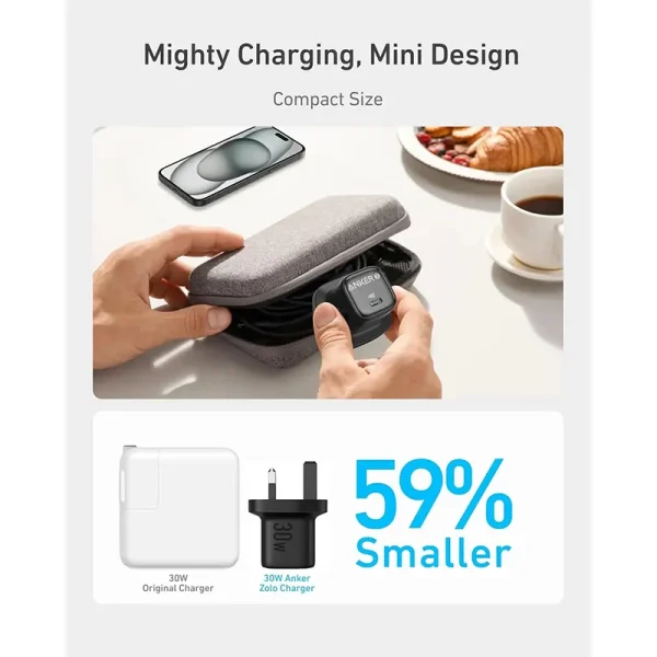 آداپتور 30 واتی آنکر مدل Anker A2698 رنگ مشکی - Image 2