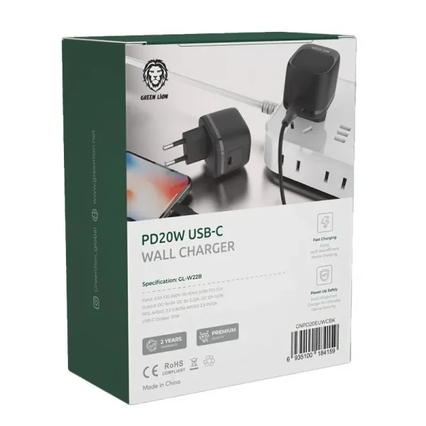 آداپتور اصلی 20 وات گرین لاین مدل Green GL-W22B - Image 3